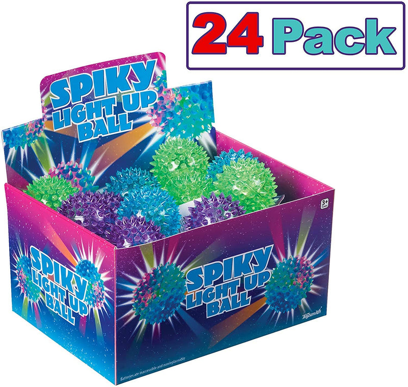 Flashing Spiky Ball, Bouncy, Squeezy, Tactile Toy