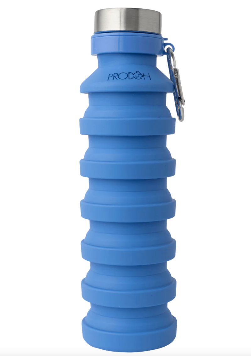 Marina Blue Collapsible Water Bottle