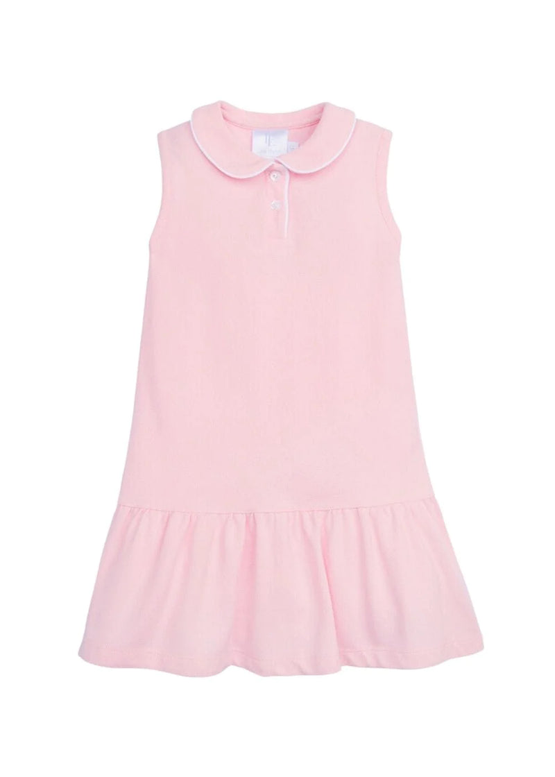 Light Pink Sleeveless Polo Dress