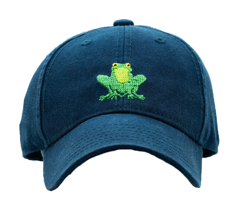 Frog on Navy Hat