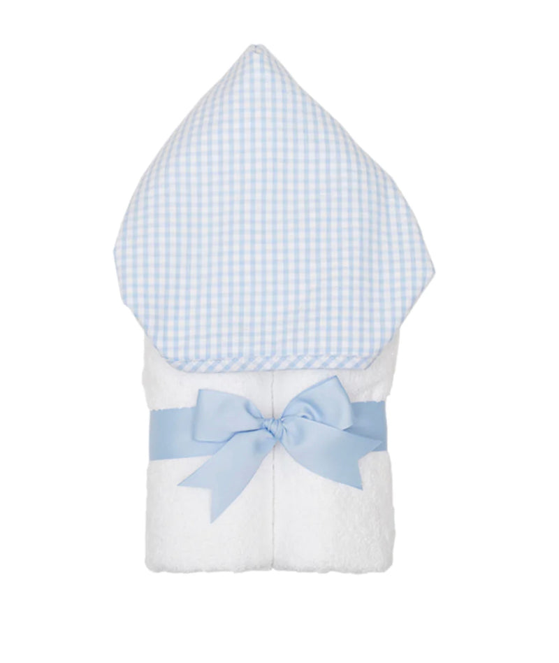 Blue Check Hooded Towel
