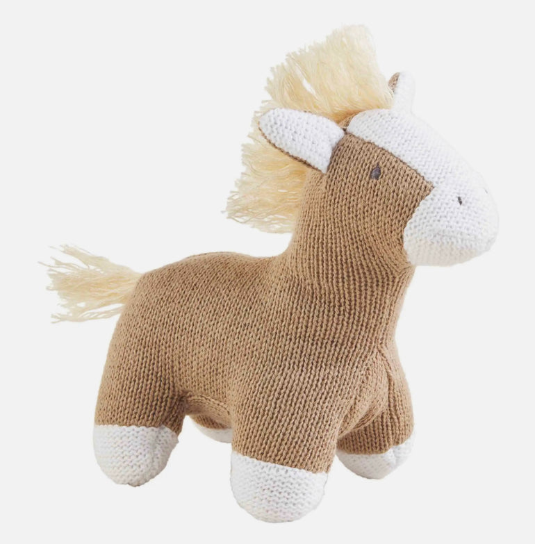 Horse Farm Knit Rattle