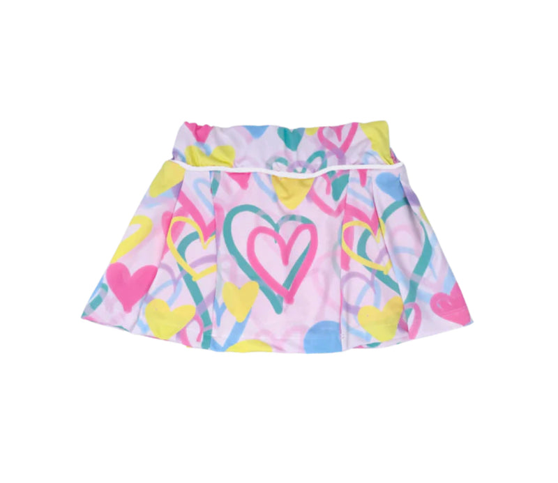 Rainbow Heart Skort