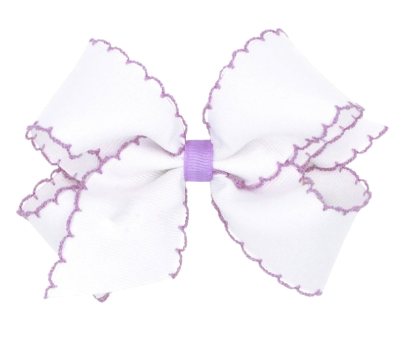 Wee Ones Mini Lavender Moonstitch Basic Bow