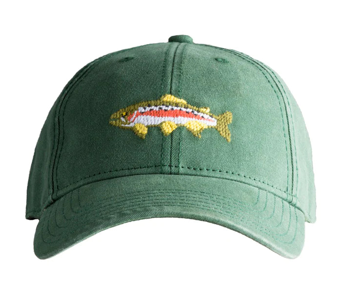 Trout on Moss Green Hat