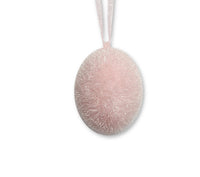 Flocked Pastel Egg Ornaments