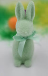 Flocked Small Button Nose Bunny