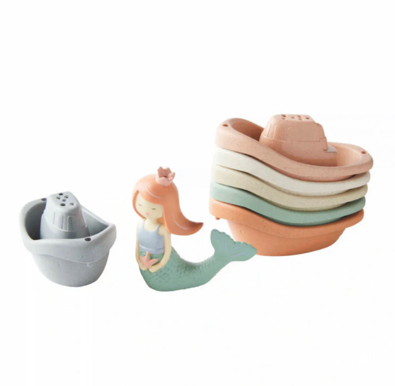 Mermaid Stacking Boat Toy Set