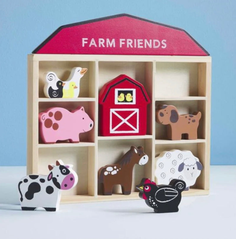 Wood Farm Animal Set