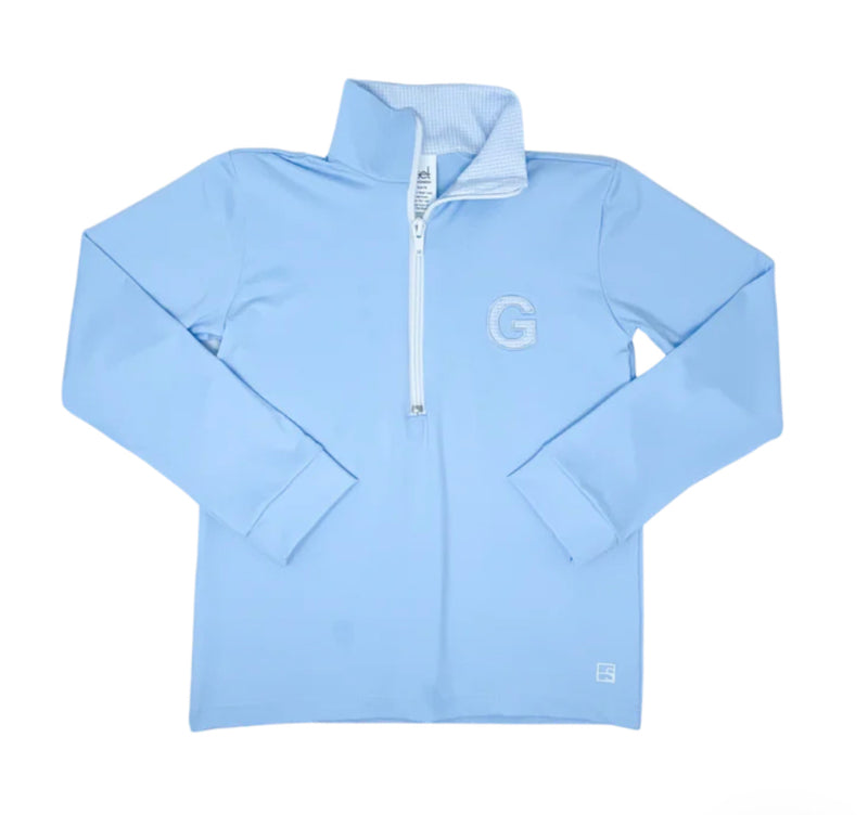 Henry Half Zip - Light Blue