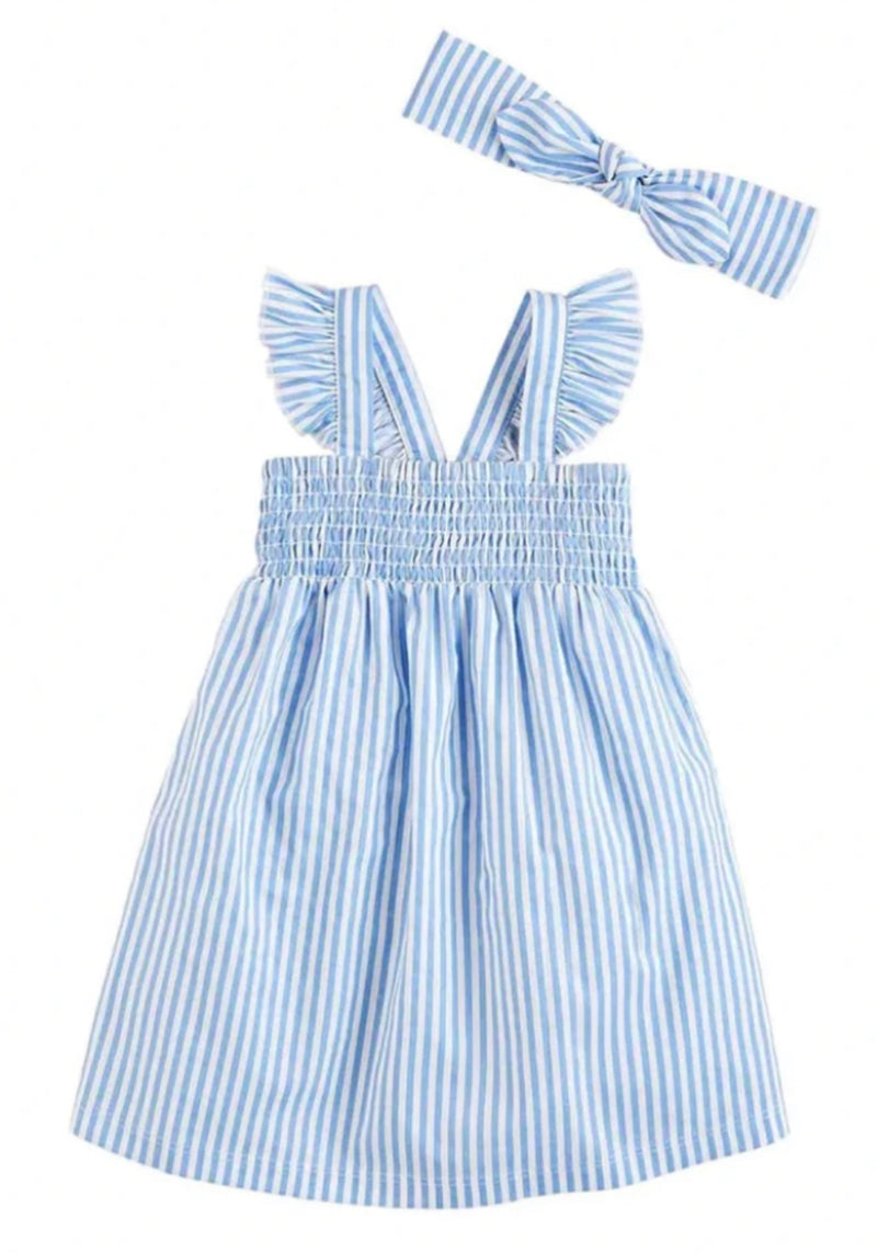 Smocked Sundress With Headband