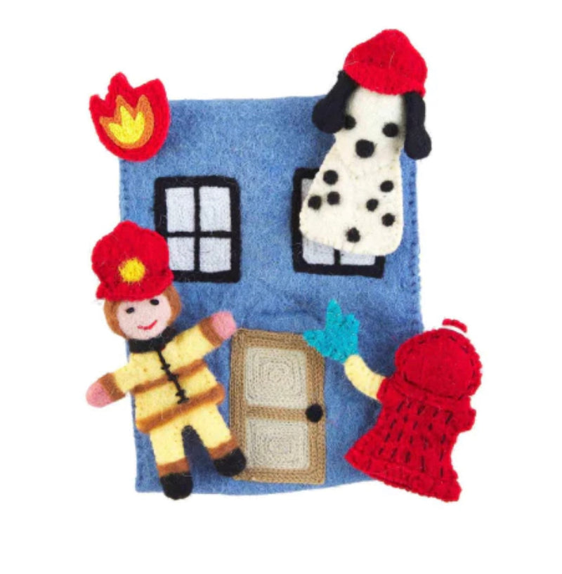 Firefighter Finger Puppets